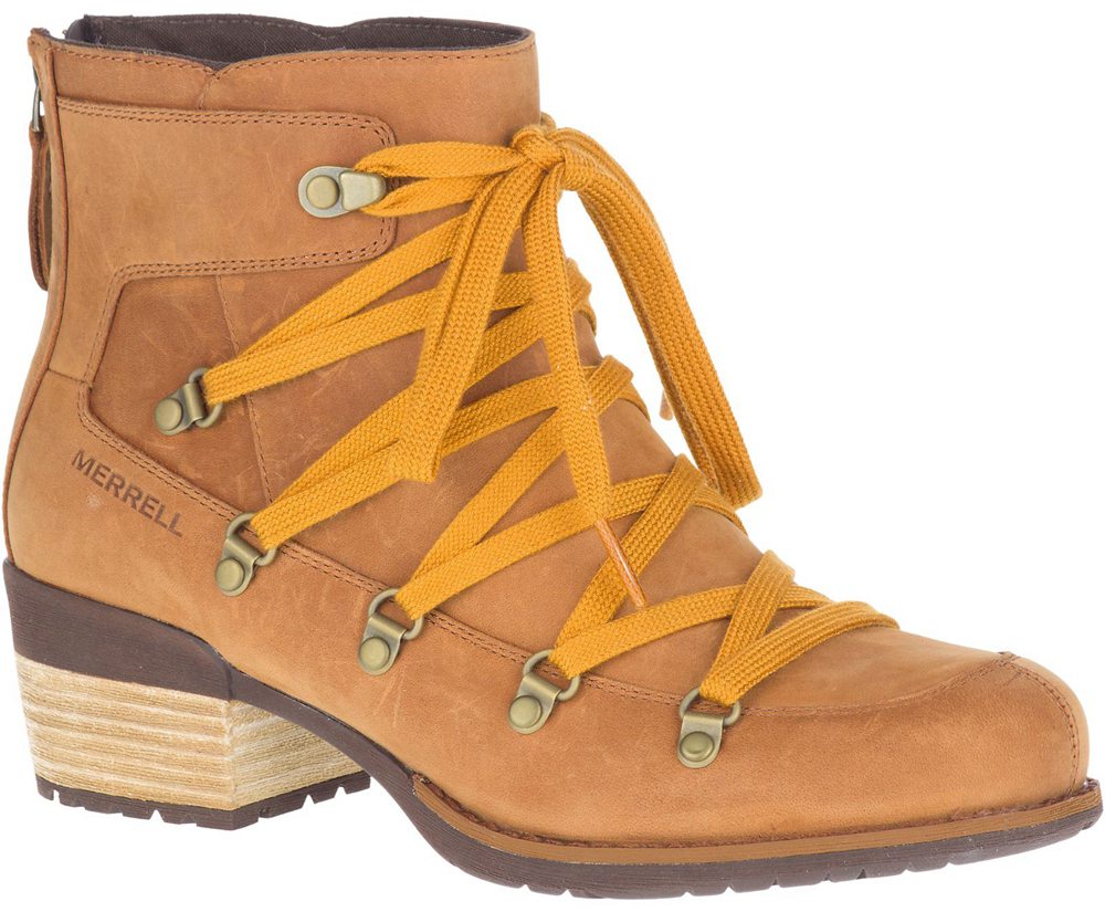 Merrell Boots Khaki - Shiloh II - Womens 21CXFDVEB